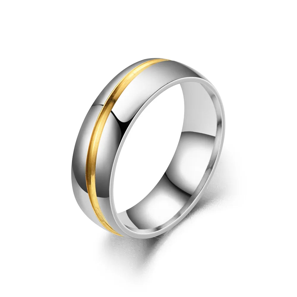 Trendy Stainless Steel Couple Rings For Men Women Inlay Rhinestones Zirconia Rings Wedding Party Jewelry Valentines Day Gifts