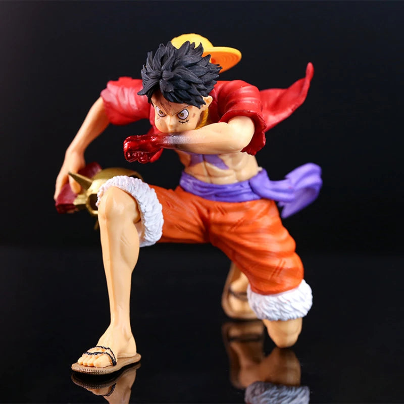 12cm One Piece Luffy Anime Figure Wano Country Gear 2 Action Figures Statue Figurine Collectible Model Doll Toys Ornament Gift NO.2 With box