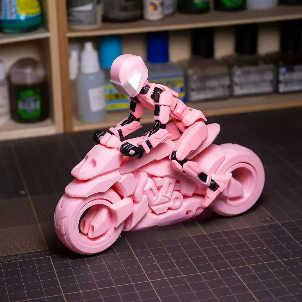 3D Printed Death/Swordsman Dummy 13 Action Figures Multi-Jointed Movable Lucky 13 Action Figure Nova 13 Action Figure for Gift