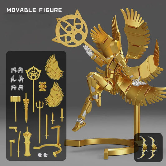 Robot articulado magnético móvil, juguete impreso en 3D, figura de acción de 13 pulgadas, cuerpo completo, mecha móvil, juguetes para ensamblar, regalos para niños