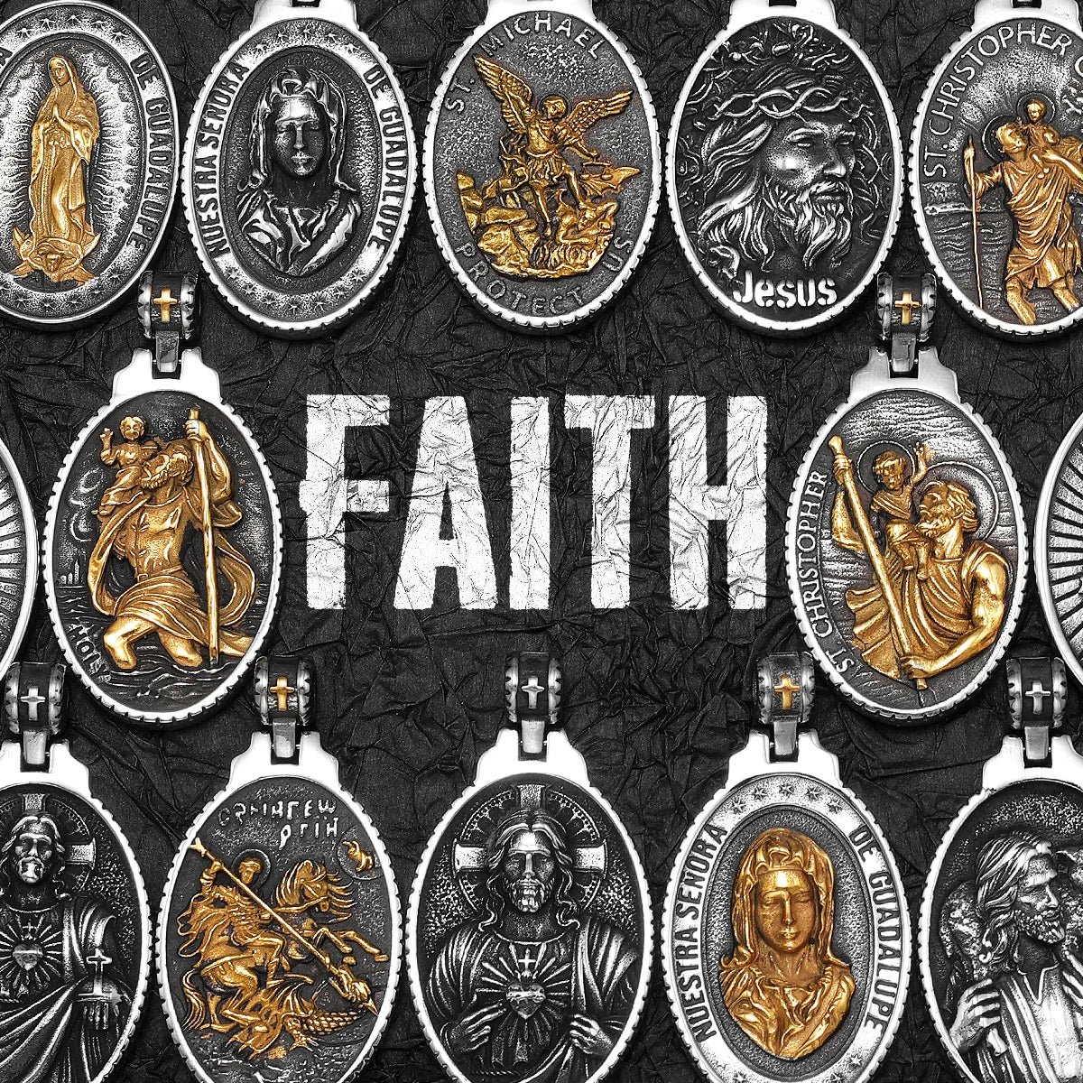 Angel Jesus Virgin Mary Stainless Steel Men Necklaces Pendant Chain Amulet Cool New In For Women Fashion Jewelry Gifts Wholesale