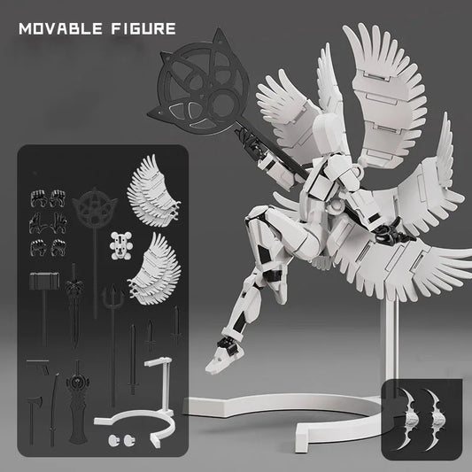 Magnetic Multi Jointed Movable Robot 3D Printed Toy 13 Action Figure Full Body Movable Mecha Assemble Toys Gifts For Children
