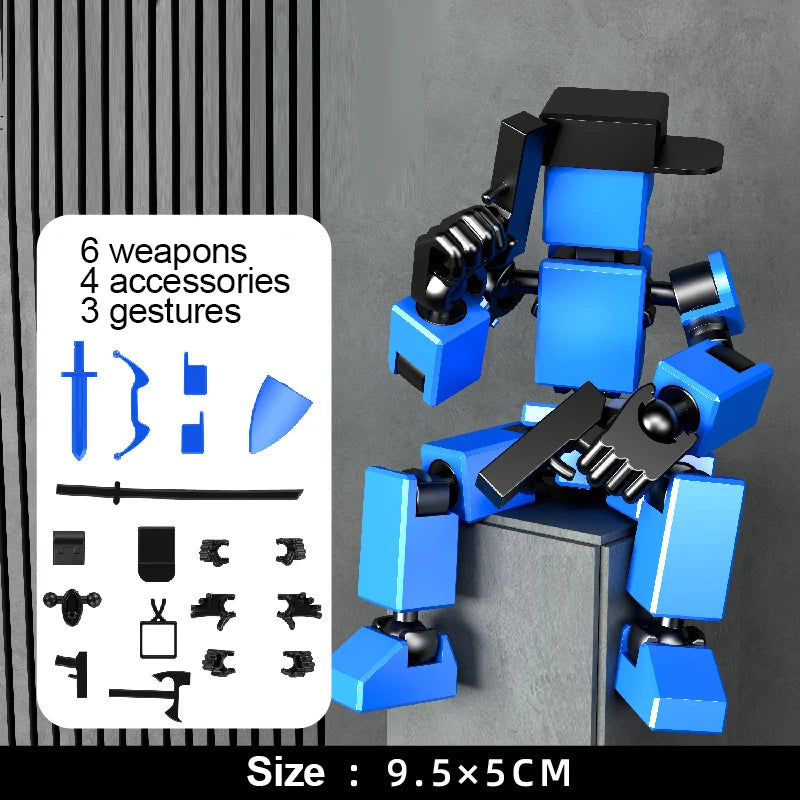 Creative Multi-Jointed Movable Shapeshift Robot 3.0 3D Printed Mannequin Dummy Action Model Doll Toy Kid Christmas Decora Gift