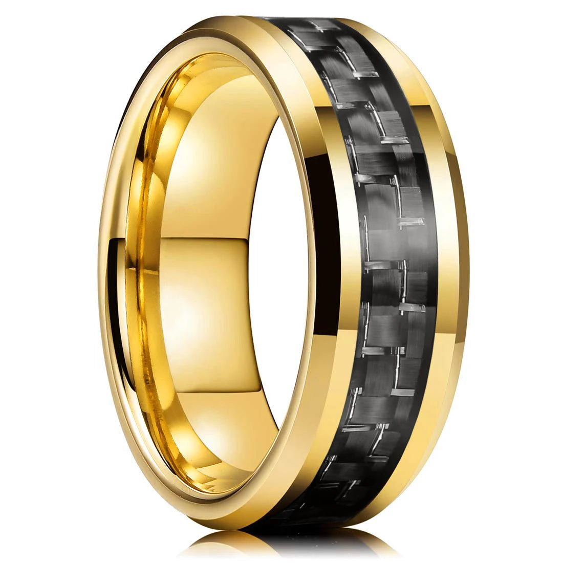 Fashion 8mm Deer Antler Black Titanium Stainles Steel Rings For Men Women Forest Elk Antler Ring Wedding Ring Men Wedding Band