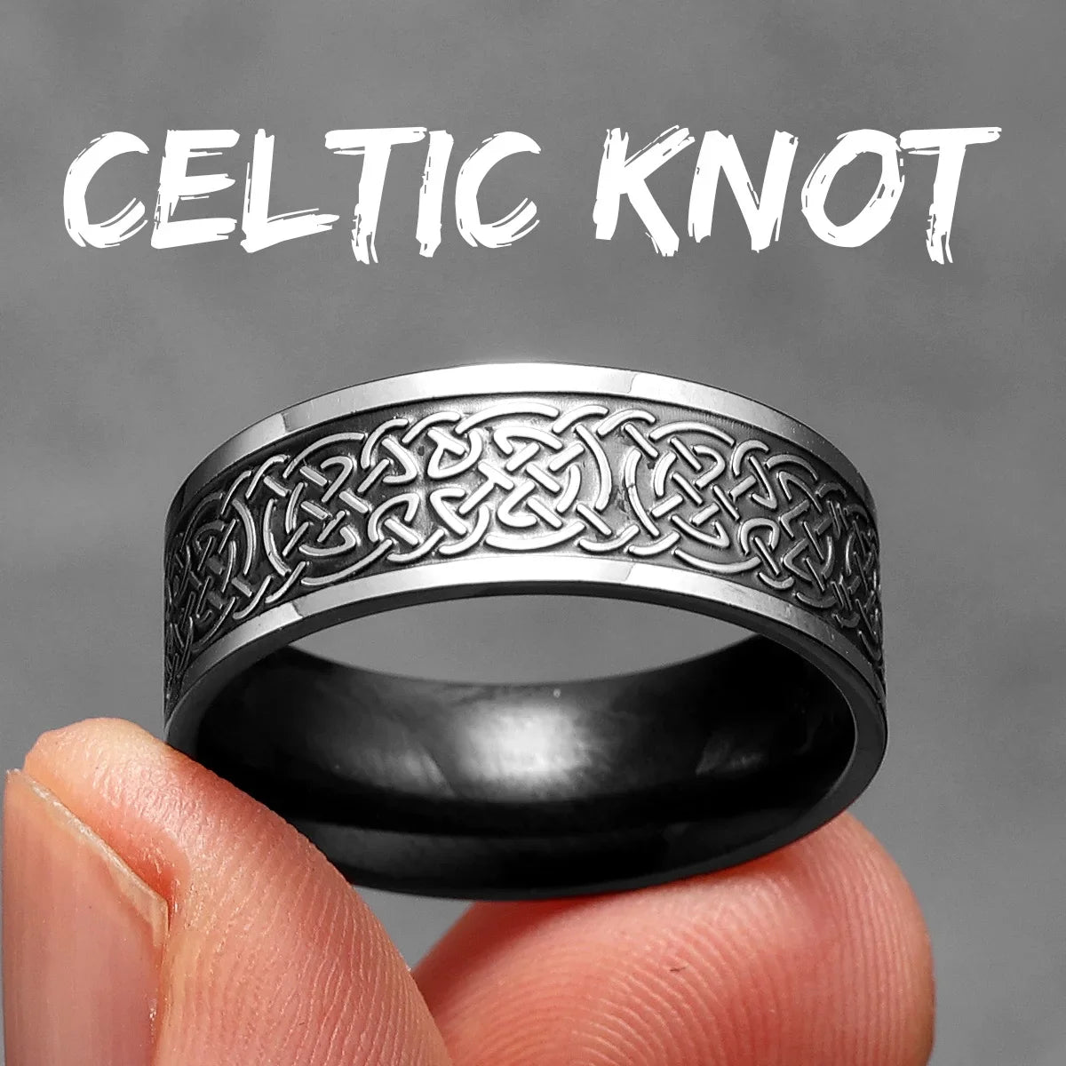 Viking Celtic Knot Men Rings Stainless Steel Vintage New In Punk Cool Stuff Women Jewelry Fashion Accessories Gift Wholesale