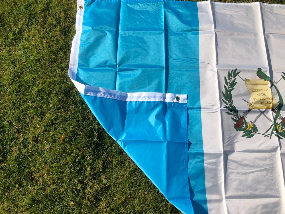 90x150cm Guatemala flag 3x5 Feet Super Poly football FLAG Indoor Outdoor Polyester hanging Flag