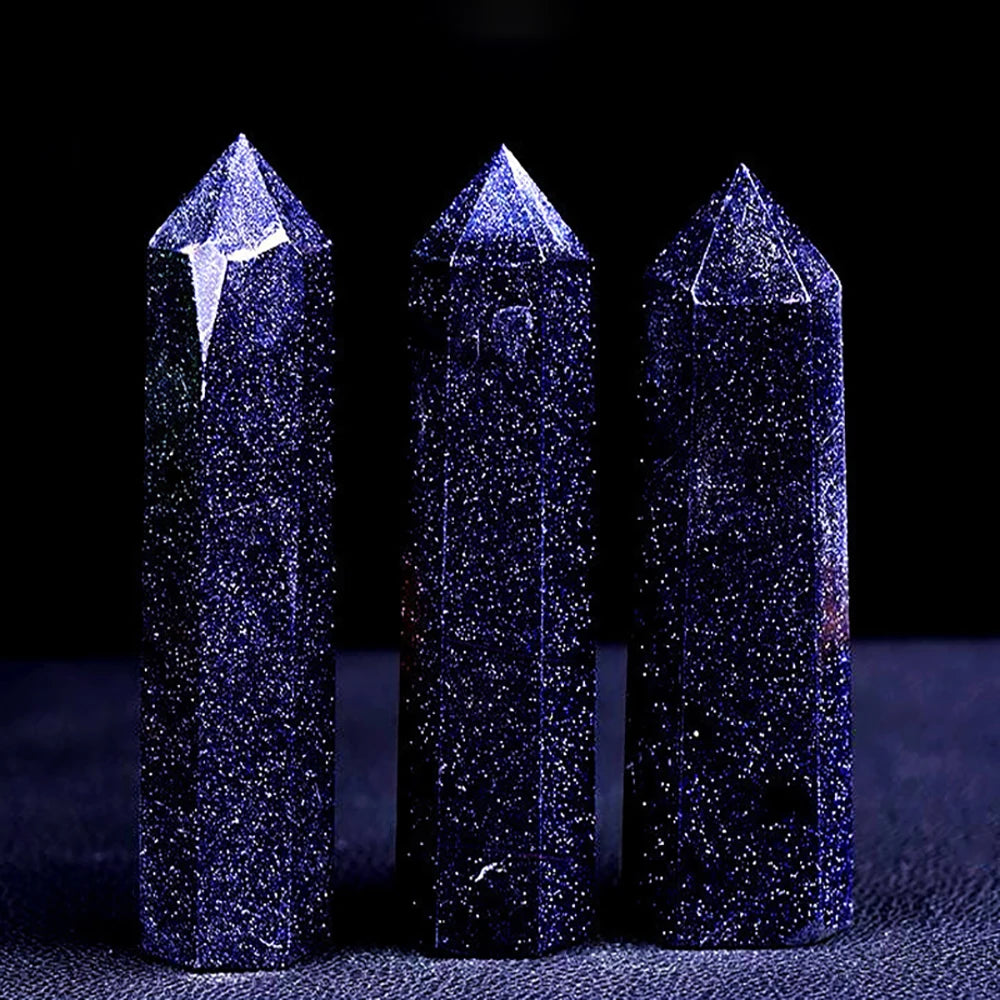 Natural Stone Single Point Wand Stone Mineral Crystal Stones Crafts Home Decoration Hexagonal Prism Christmas Gifts
