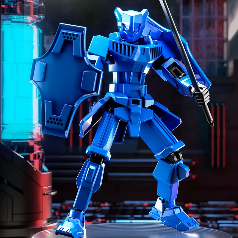 Multi-Jointed Movable Shapeshift Robot Warrior 3D Printed Knight Mannequin Dummy Toys Kids Adults Parent-children Games gifts