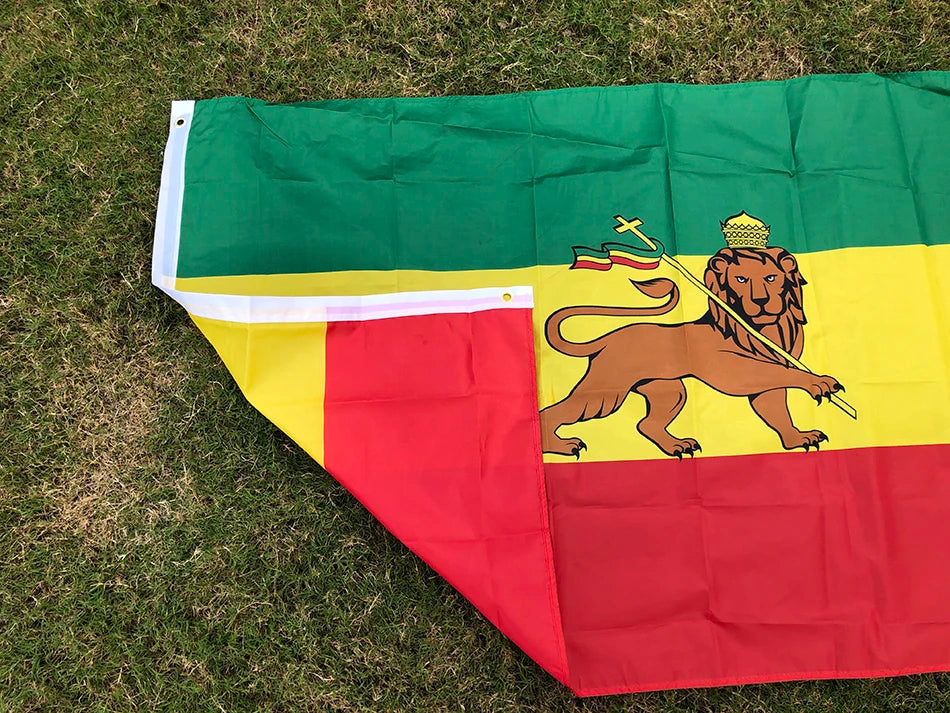 SKY FLAG Ethiopia flag 90x150cm high quality polyester hanging Judah Lion Ethiopian Lion of Judah Flag for home decoration