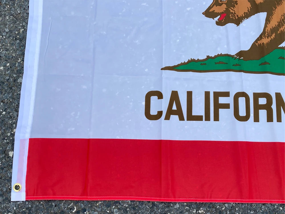 aerxemrbrae    California State Flag  90x150cm American Flag  material  Polyester usa Flag