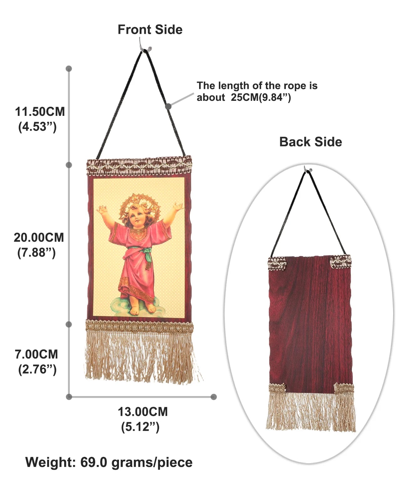 Jesus Christ The Teacher Tassel Hanging Home Wall Decoration Christian Holy Family Virgin Mary Icon Church Ornament Accessories