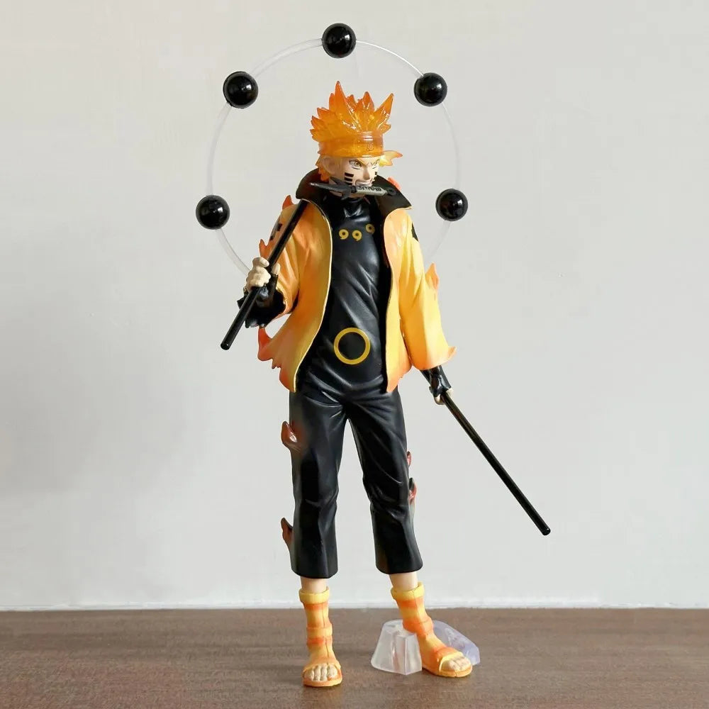 28CM Anime Naruto Uzumaki Naruto Figure Rikudousennin Modo Standing Model Toy Gift Collection Action Figure PVC