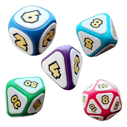 7 Pc Mushroom Party Cool Games DND Dice Set Tabletop Board Games Dice Plastic D D Family Tabletop Board Games Dice As Shown