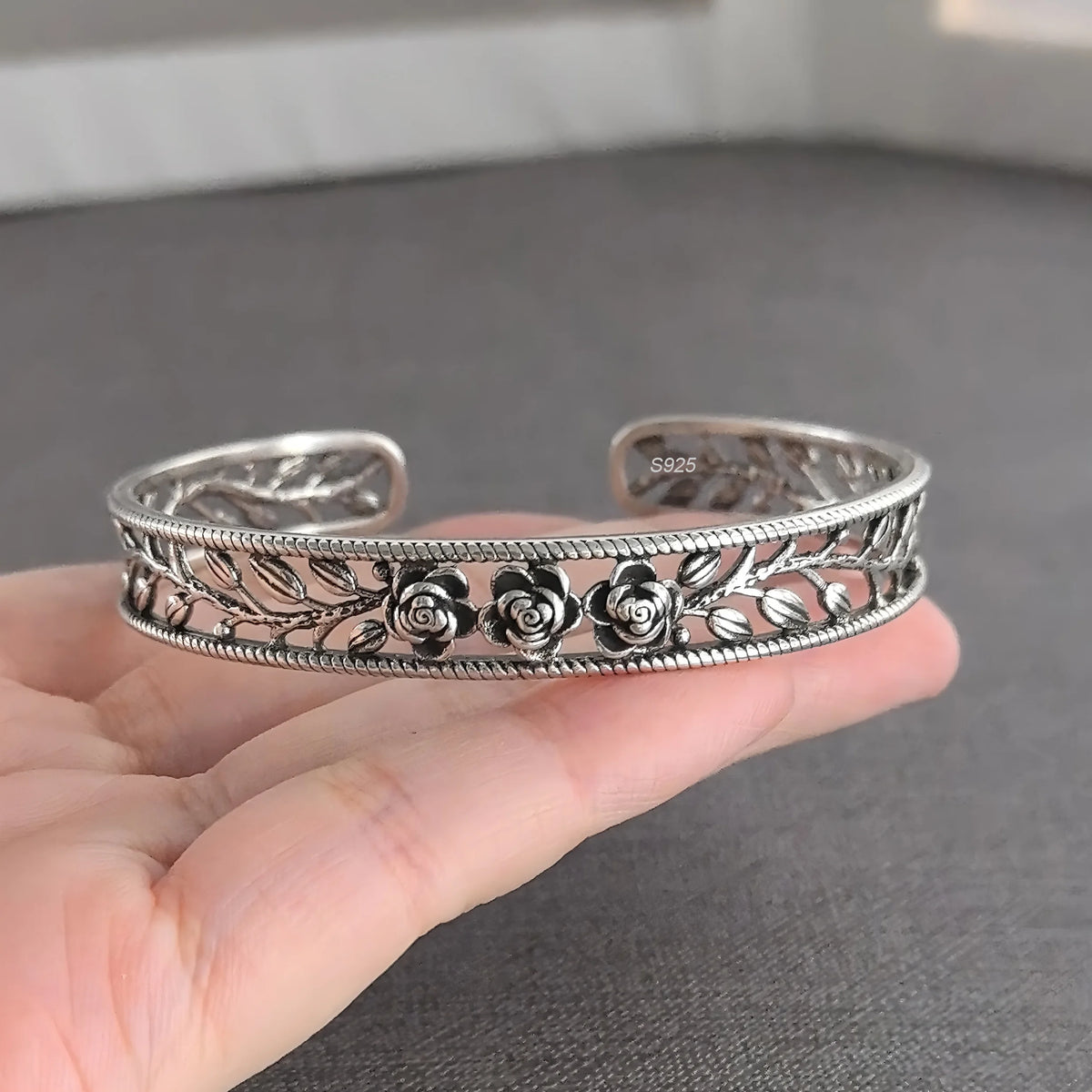VENTFILLE 925 Sterling Silver Geometry Irregular Bracelet For Women Minimalist Niche Aesthetic Versatile
