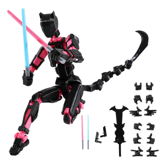 Titan 13 Action Figures Titan13 Figure 3D Printed Multi-Jointed Movable Luckys 13 Action Figure Nova 13 Action Figure Dummy