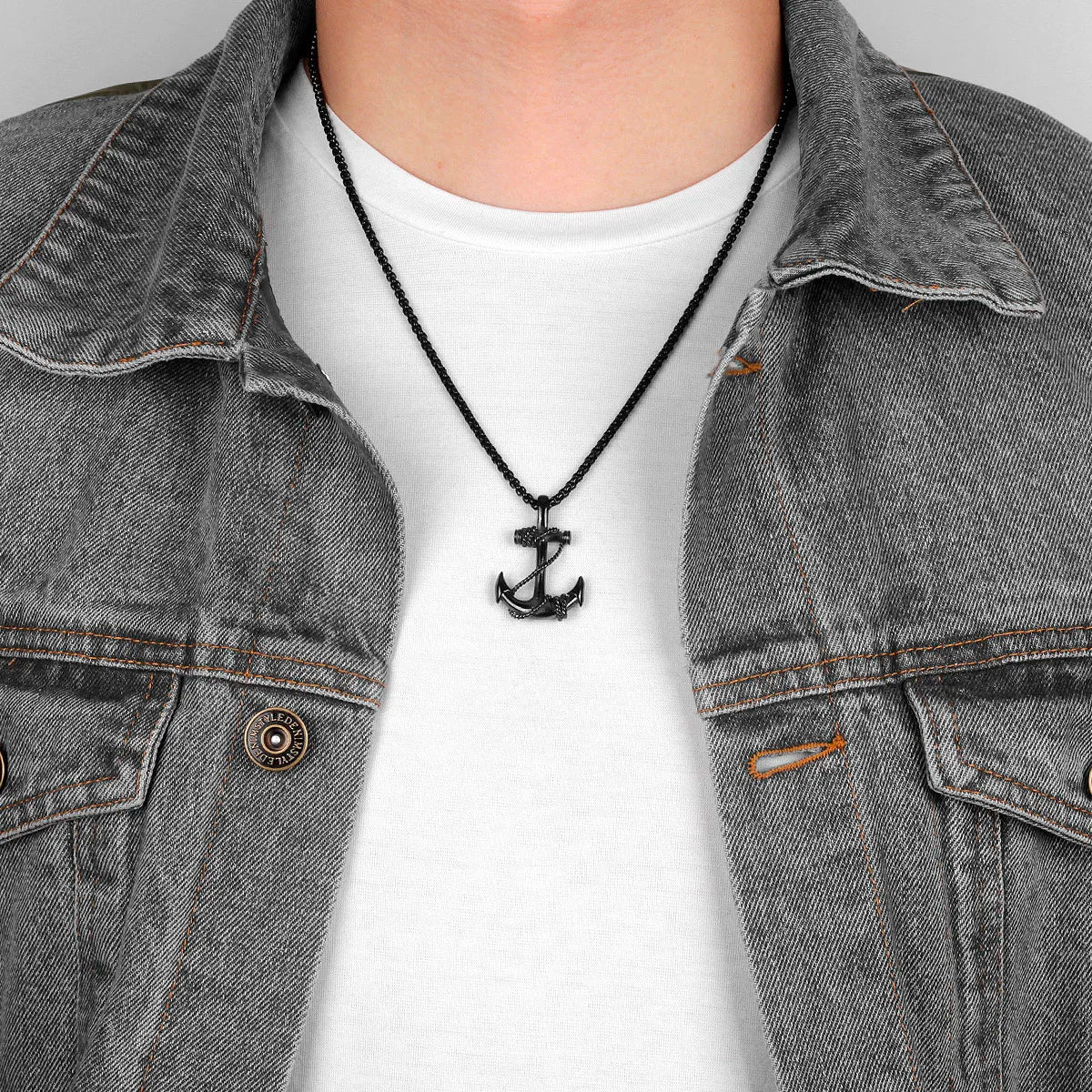 Anchor Sailor Stainless Steel Men Women Necklaces Pendants Chain Vintage Punk Rock Fashion Jewelry Creativity Gift Wholesale