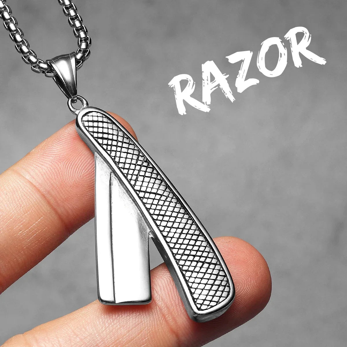 Barber Scissors Shaver Hair Drier Razor Stainless Steel Man Necklaces Pendant Chain For Women Fashion Jewelry Gifts Wholesale