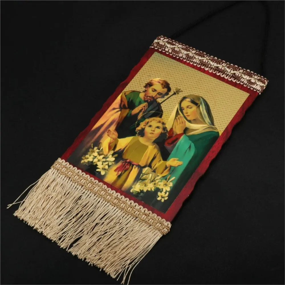 Jesus Christ The Teacher Tassel Hanging Home Wall Decoration Christian Holy Family Virgin Mary Icon Church Ornament Accessories