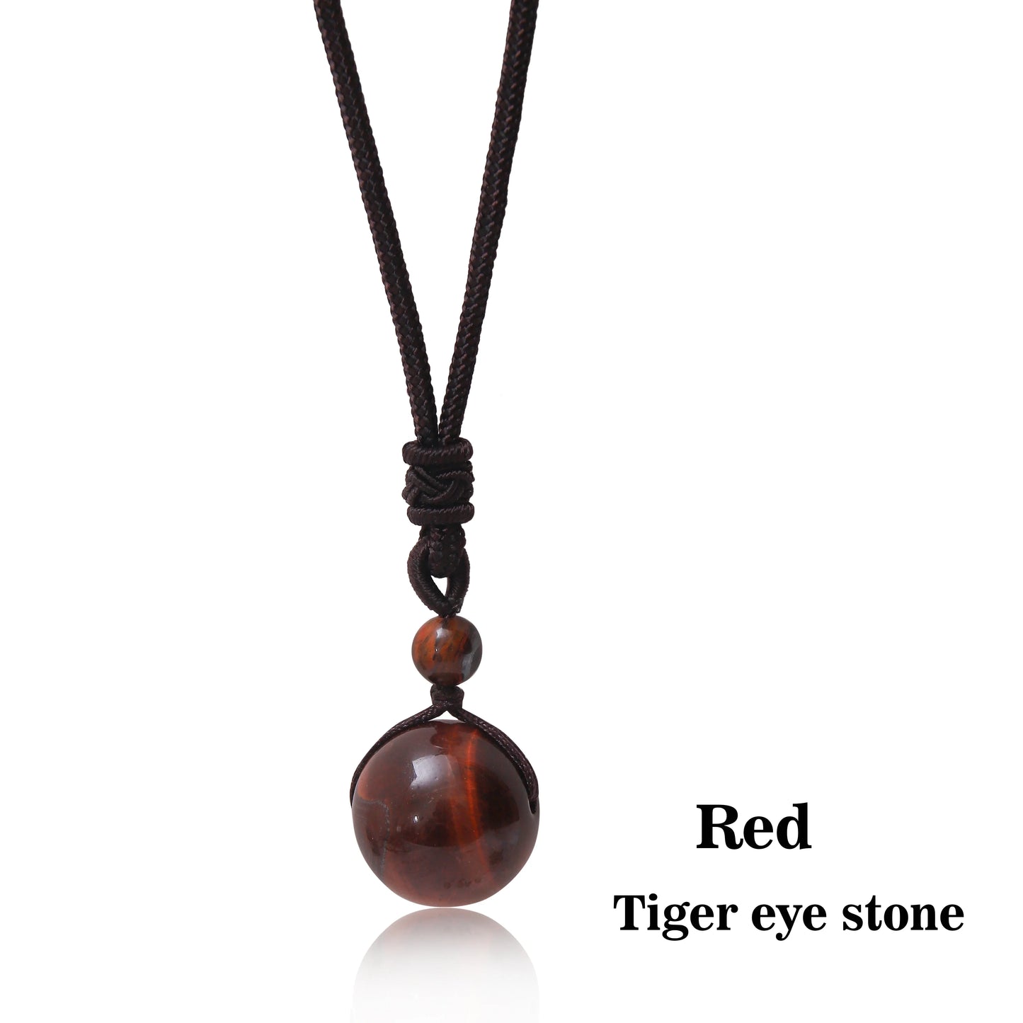 Healing Crystals Necklace Natural Tiger Eye Amethyst Lucky Blessing Protection Chakra Beads Stone Pendant for Women Men