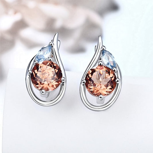 Zultanite Sterling Silver Earring Women 4.6 Carats Created Diaspore for Birthday Anniversary Gifts