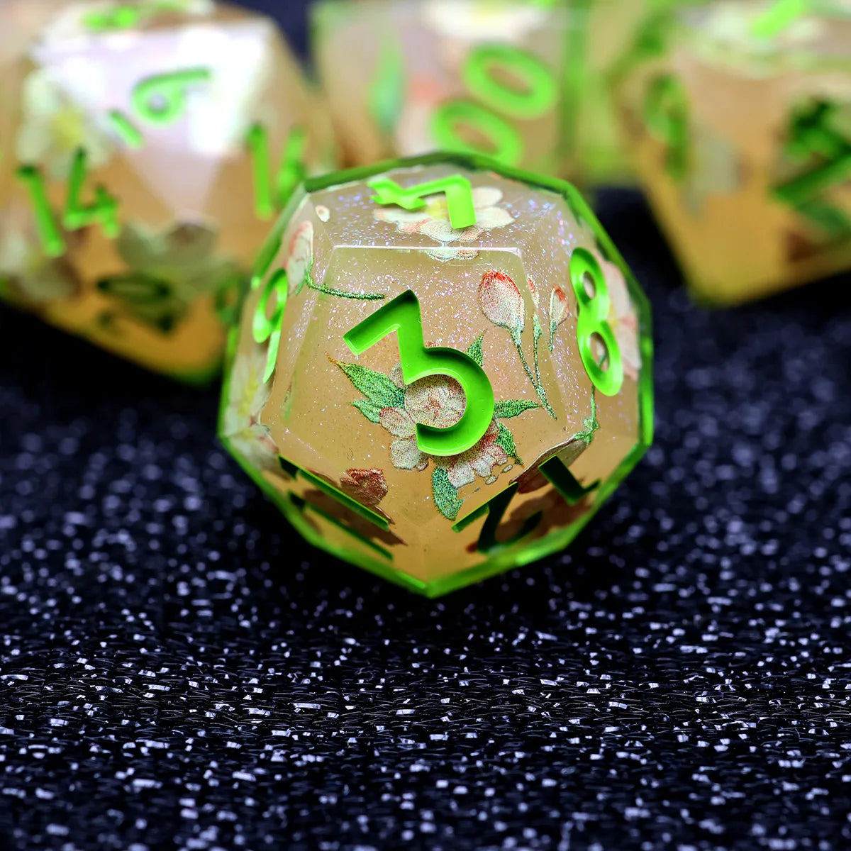 Polyhedral RPG Dice Board Games Resin DND Dice Set Sharp Edge Dice DND Gift For Role Playing Table Game-G4 Layer18