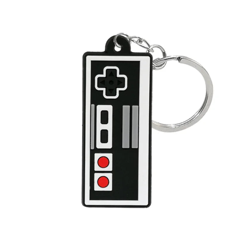 Game Machine Keychain & Keyring Cute Gamepad Boy Joystick Key Chain PS4 Game Console Keychains Bag Car Hanging Ring Accessories y004-44