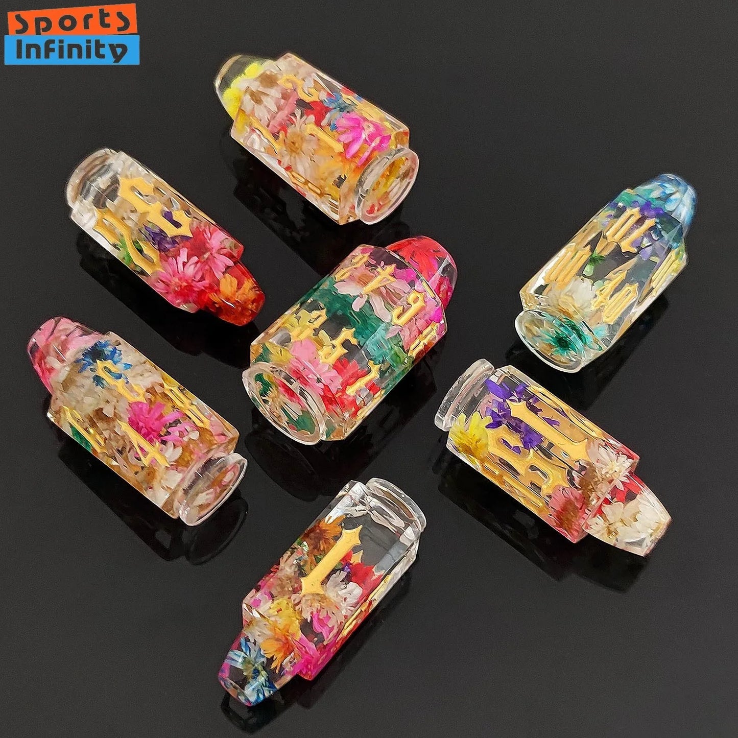 7pcs/set of Multi Color Bullet Resin Number Dice for DND TRPG COC Running Team D6 Board Game Polyhedral Dice Dnd Dice Set