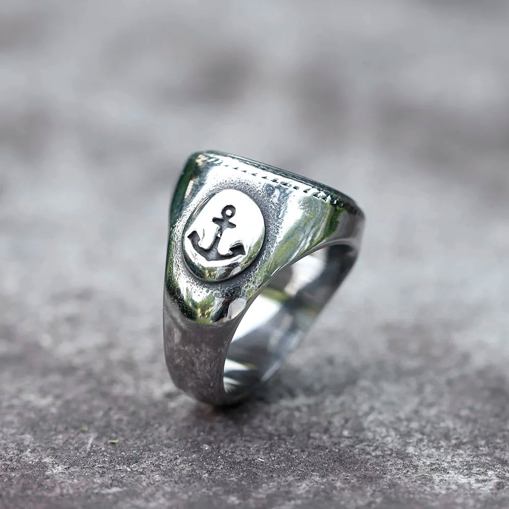 2022 NEW Men's 316L stainless steel rings Vintage Viking Cross Compass Runic Pirate fashion jewelry