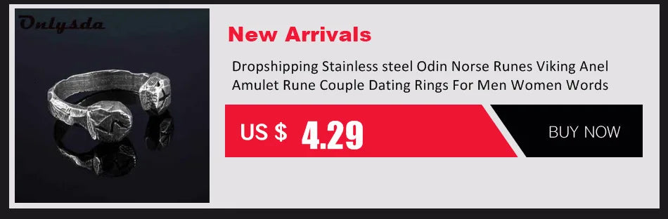 Viking Nordic Wolf Men Ring Animal Defense Totem Wolf Fashion Hip Hop Rock Unisex Finger Ring Punk Gift V237