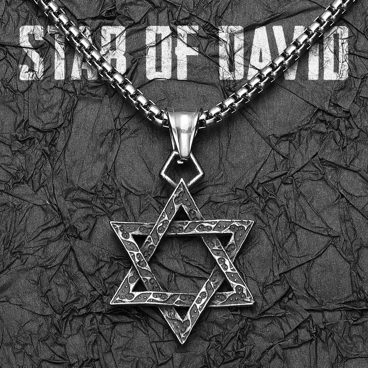 Star Of David Seal of Solomon Stainless Steel Men Necklaces Pendant Chain Punk For Women Fashion Jewelry Gifts Wholesale