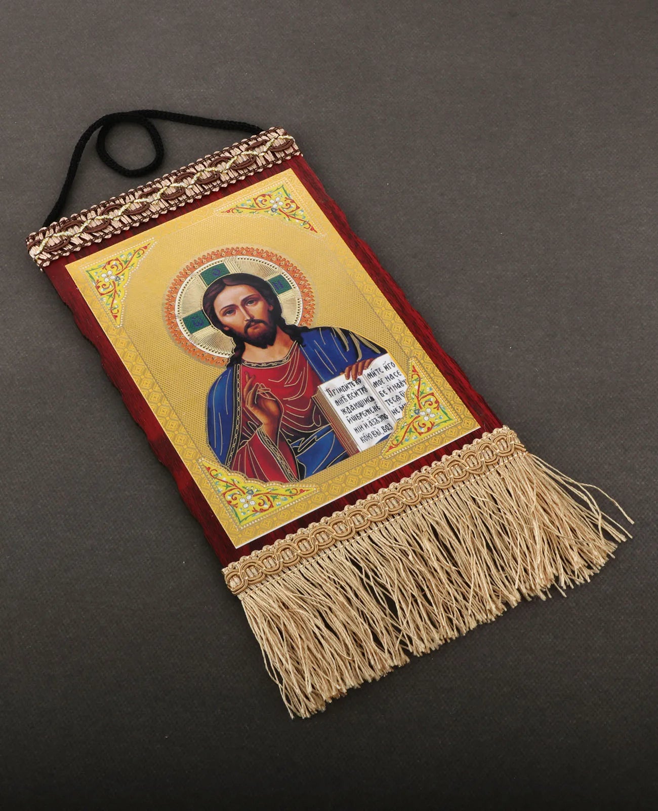 Jesus Christ The Teacher Tassel Hanging Home Wall Decoration Christian Holy Family Virgin Mary Icon Church Ornament Accessories