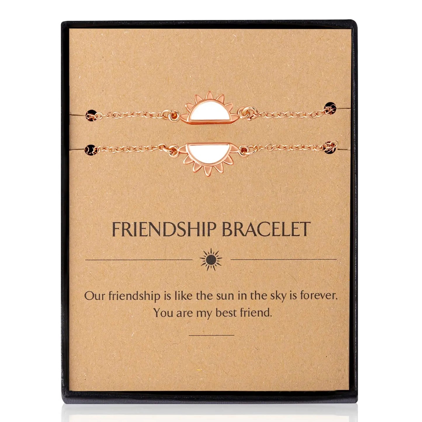 Stainless steel sun bracelet, round plaque, engraved gold chain, Christmas gift, birthday gift, couple gift