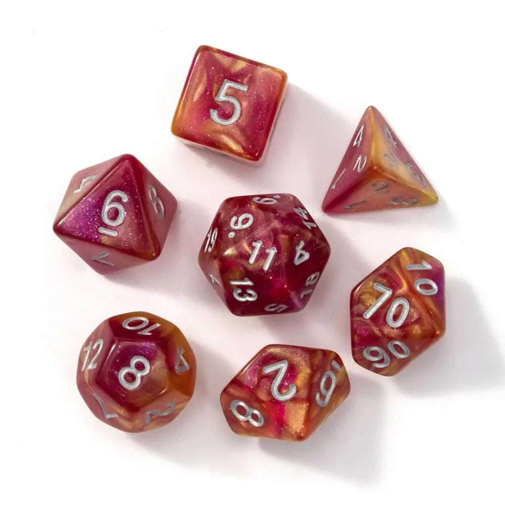 Multi-Sided 7-Die Dice Set Game Dice For TRPG DND Accessories Polyhedral Dice For Board Card Game Math Games style 7