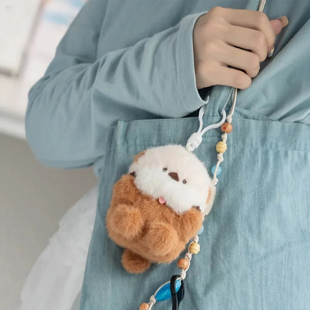 Sea Otter Aquarium Plushies Pendant Penguin Orca Killer Whale Plush Keyring Dolphin Beluga Whale Polar Bear Keychain Bag Hanging