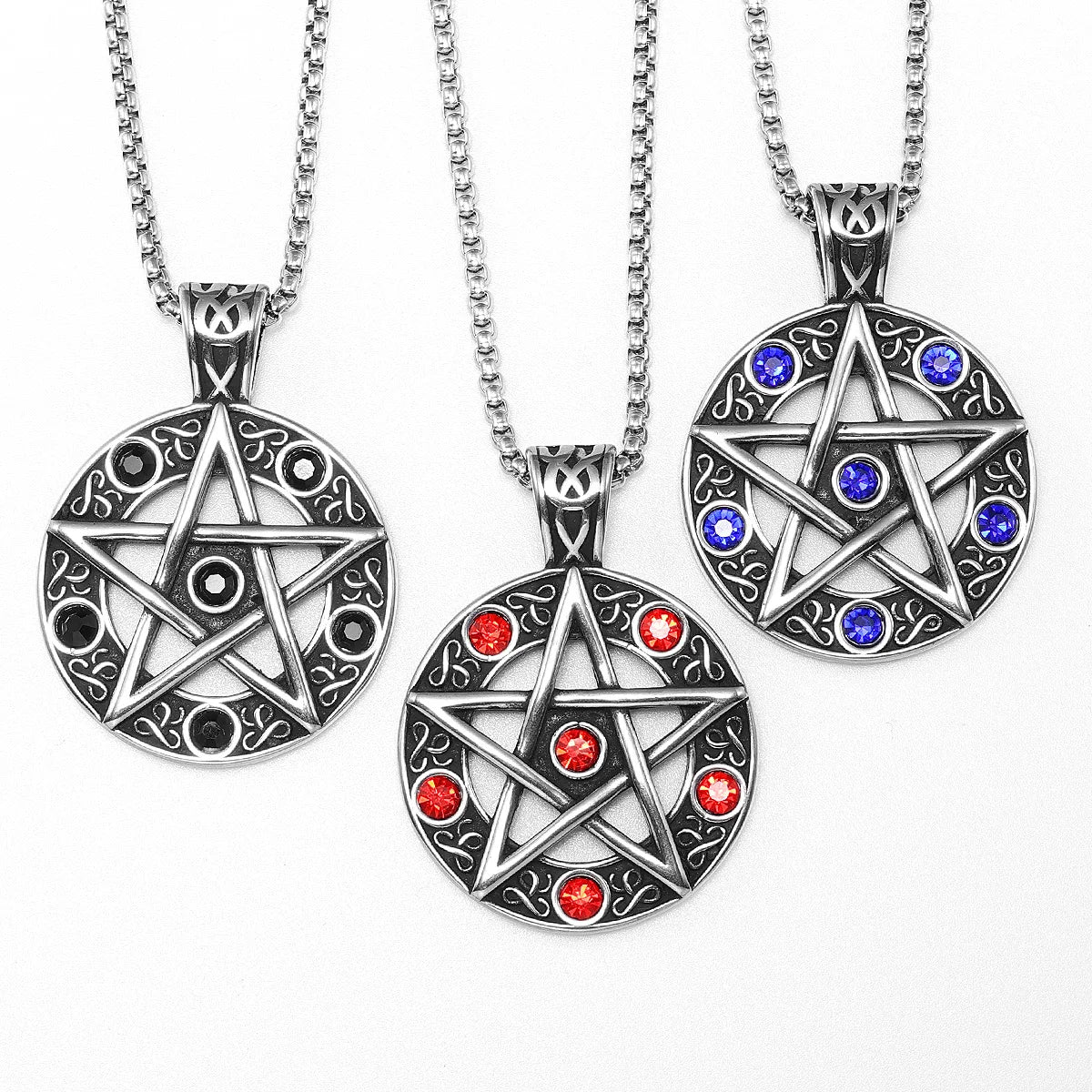 Judaism Seal of Solomon Stainless Steel Men Necklaces Pendant Chain Punk For Women Fashion Jewelry Gifts Wholesale Dropshiping