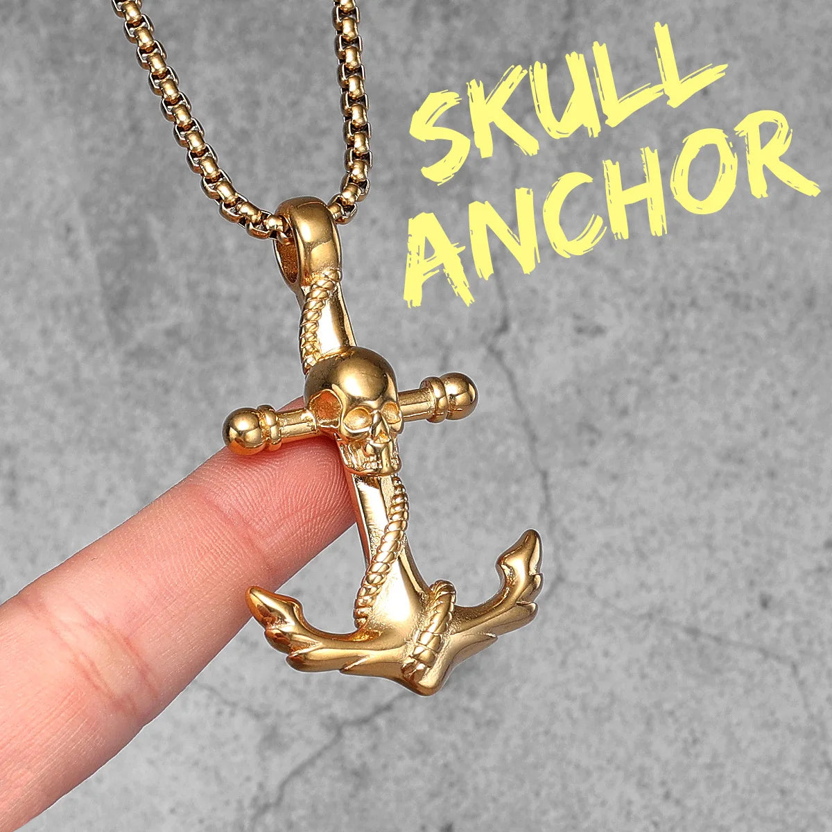Anchor Sailor Stainless Steel Men Women Necklaces Pendants Chain Vintage Punk Rock Fashion Jewelry Creativity Gift Wholesale