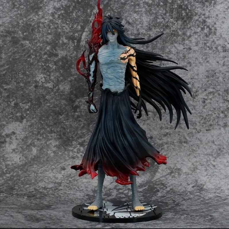 28cm Anime Figurebleach Ichigo Kurosaki Getsuga Tenshou Model Dolls Figurine Action Figures Collection Decor Adult Kid Toy Gift