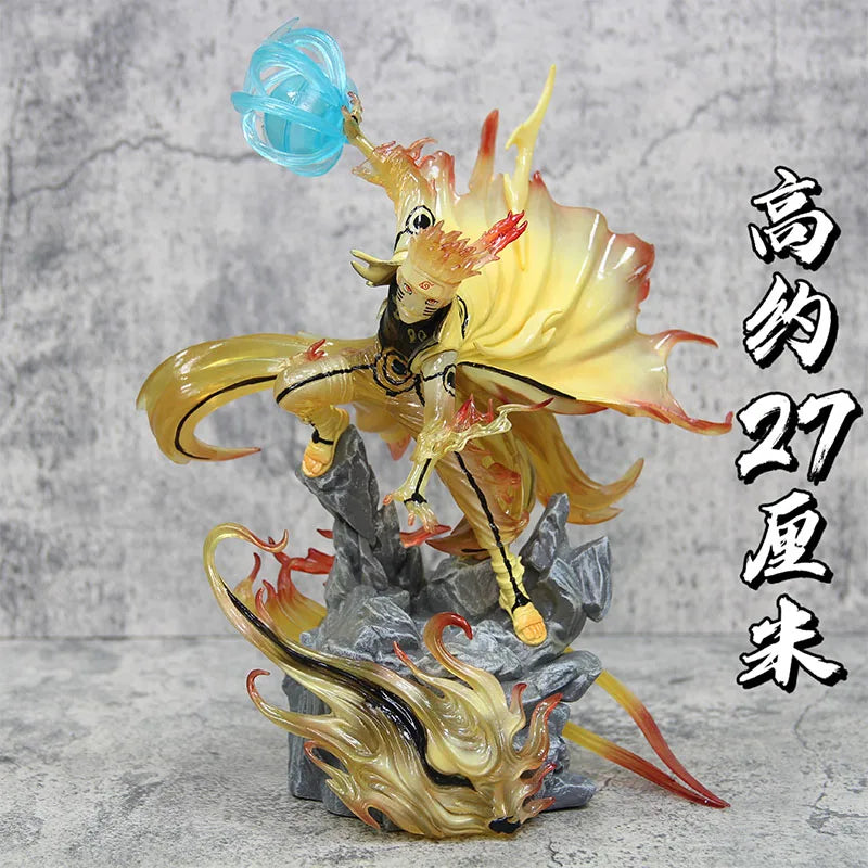 Naruto Figure Kurama Ninetales Naruto Pvc Anime Action Figures Collection Gk Kurama Chakura Statue Model Decoration Toy Gift Naruto With Box