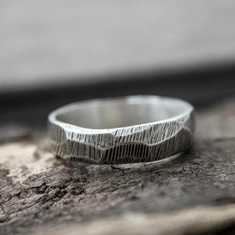 Onlysda Viking Gothic Stainless Steel Geometry Ring Men Wedding Rings Womens Band  Jewelry Gift