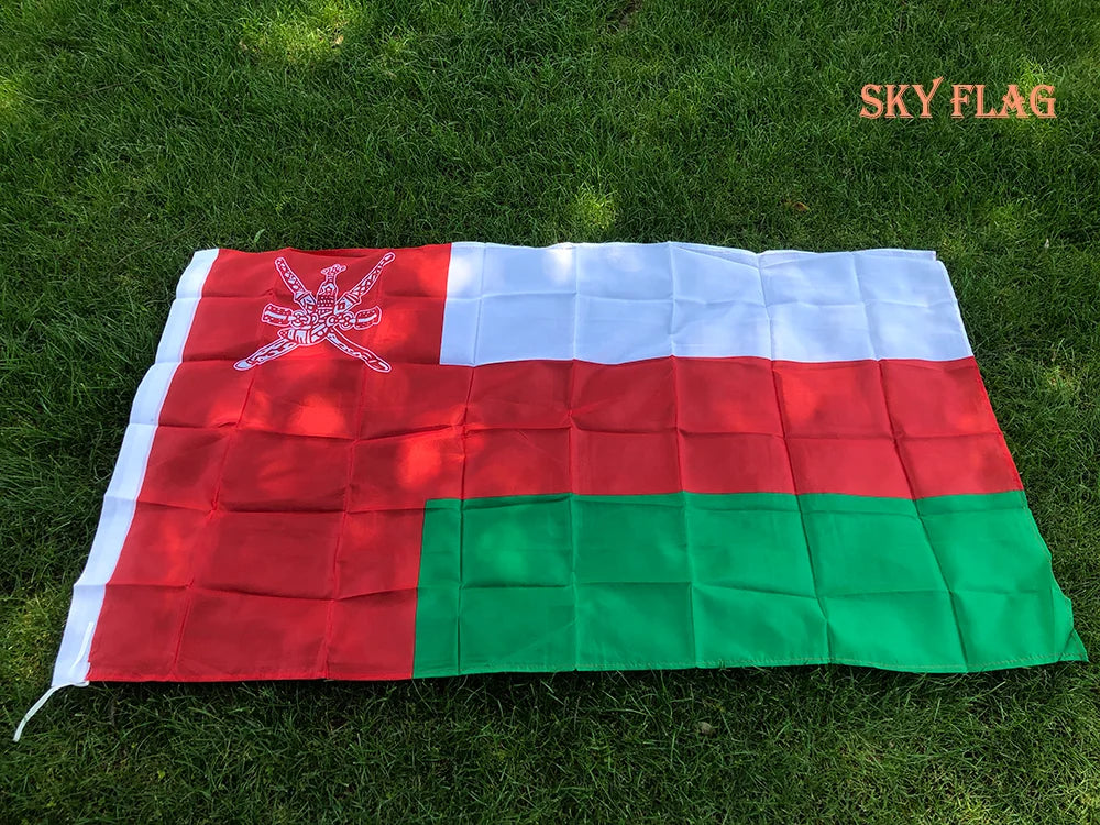 SKY FLAG Oman Flag 90X150cm hanging polyester Oman Flag Super Poly Football Flag Indoor Outdoor decoration