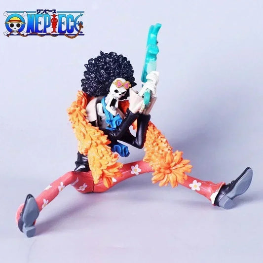 Anime Figure One Piece 16-23cm Brooke Black Series Model Dolls Pvc Action Figure Collection Decoration Kids Birthday Toys Gifts