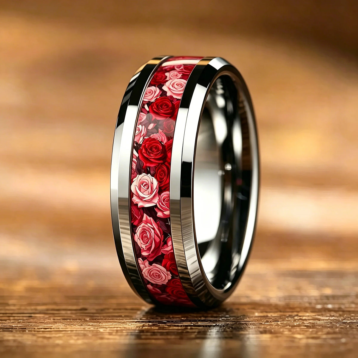 WitPurple Agate Stone Inlay Fashion Men's Stainless Steel Rings Jewelry Suitable for Daily Wear, Gift for Him Non-Fade