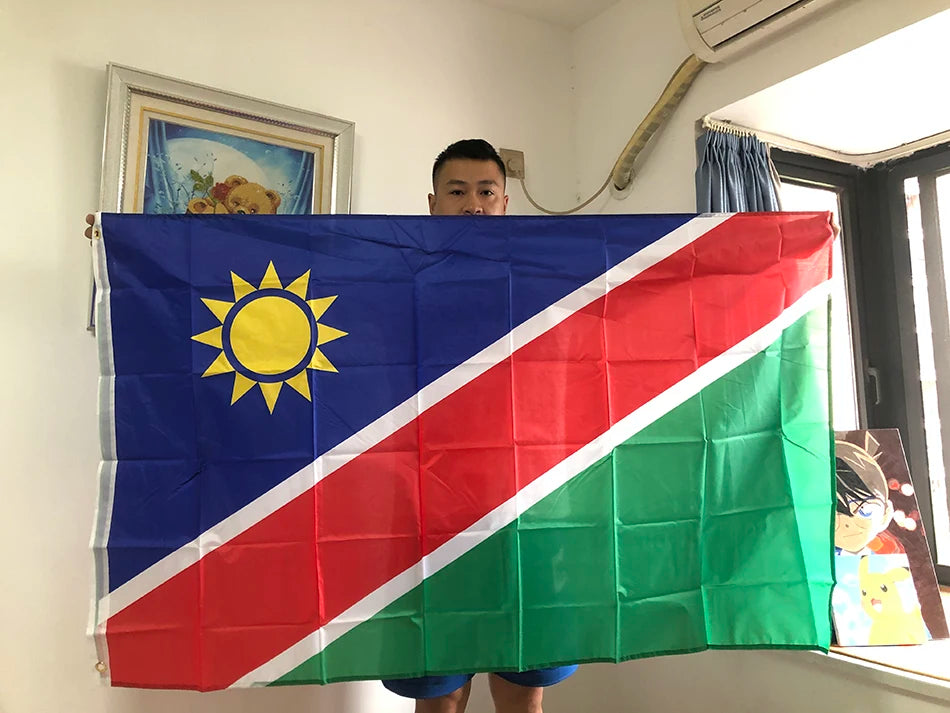 SKY FLAG Namibia flag Banner 90x150cm high quality polyester hanging Republic of Namibia Flag For Decoration