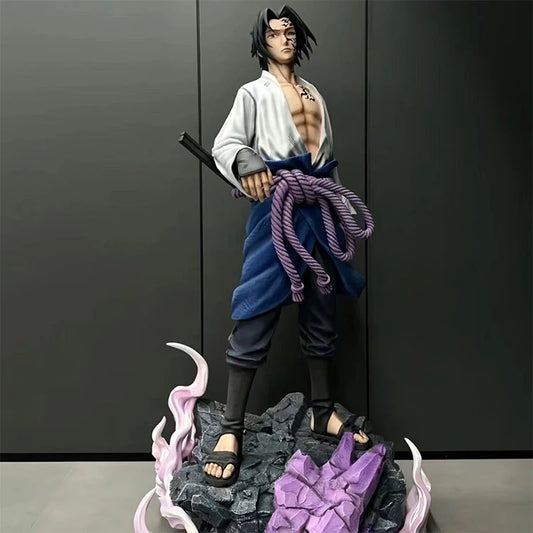 42cm Naruto Figurine Toy Sword of Kusanagi Sasuke Uchiha Gk Figure Shippuuden Doll Sasuke Statue Anime PVC Model Ornament Gift without box CHINA