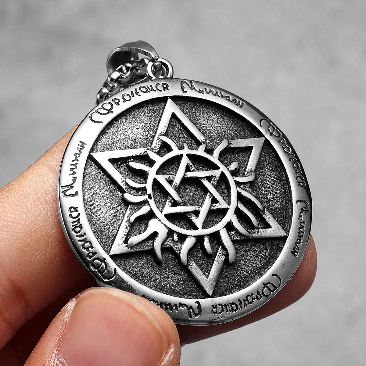 Star of David Stainless Steel Men Necklaces Pendant Chain Punk Stylish For Women Fashion Jewelry Gifts Wholesale Dropshiping