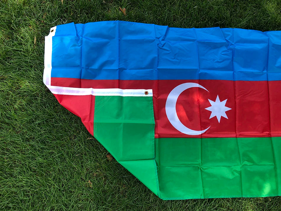 SKY FLAG Azerbaijan Flag Banner 90X150cm AZ AZE Azerbaijan flag for meet Parade party Hanging National Flag Home Decoration Flag