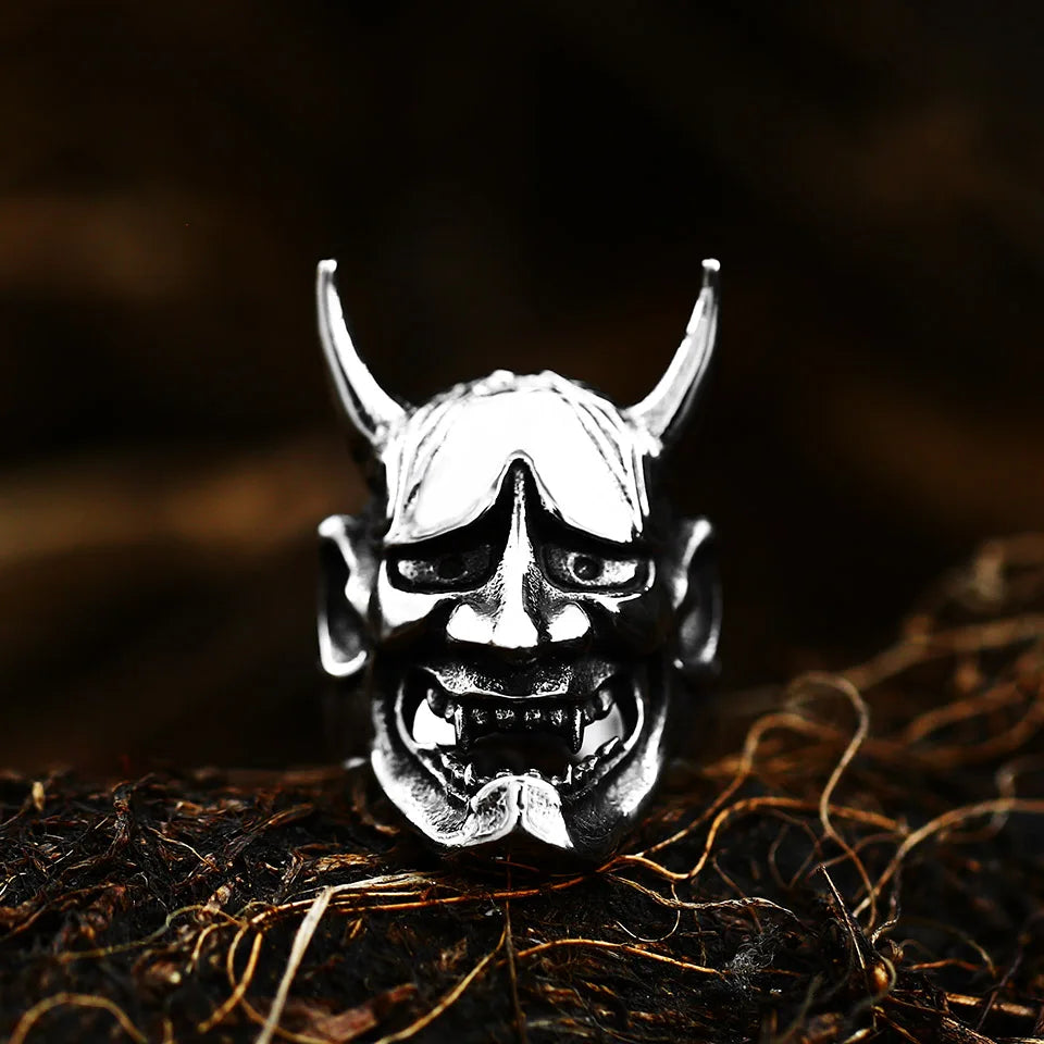 2022 NEW Men's 316L stainless-steel rings Retro Devil Skull Demon  gothic punk FASHION Jewelry Gifts