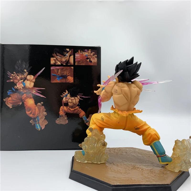 FigureCrazy Dragon Ball Z Figure Goku Bomb Shocking PVC Action Figure DBZ Goku Battle Vegeta Super Saiyan Zero Ver. Model Toy