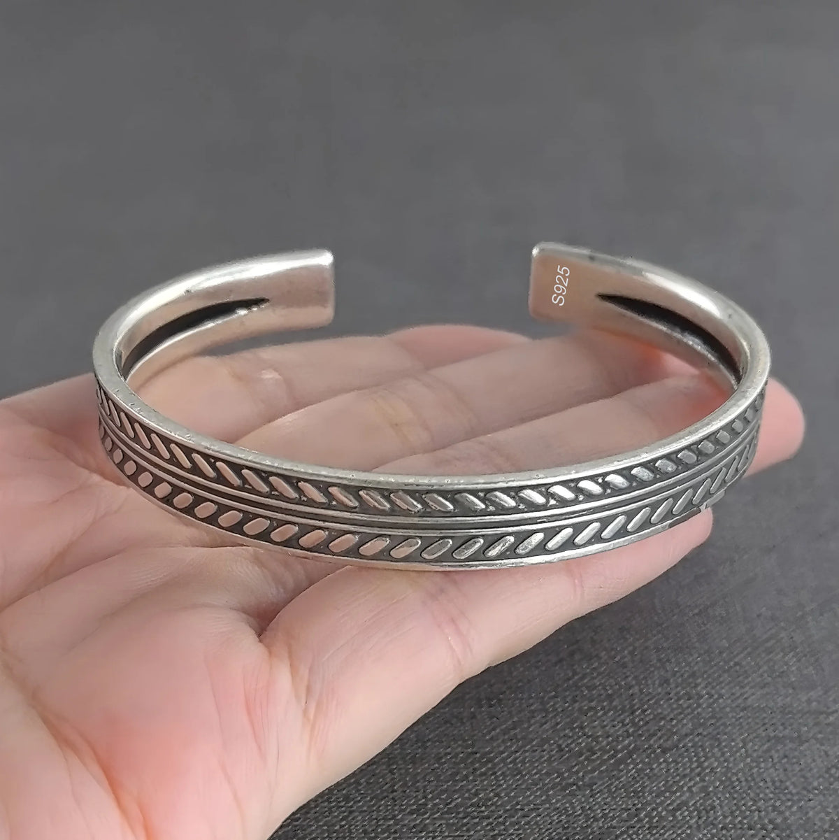 VENTFILLE 925 Sterling Silver Geometry Irregular Bracelet For Women Minimalist Niche Aesthetic Versatile