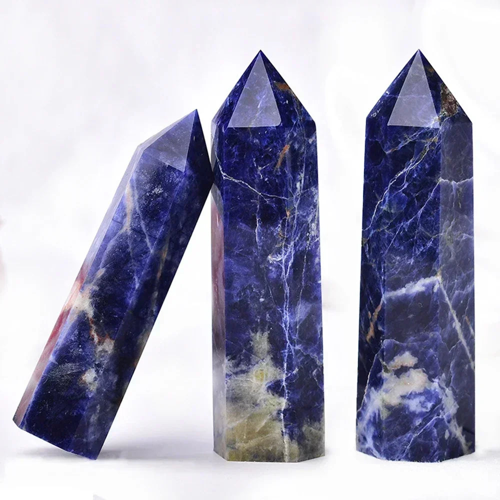 Natural Stone Single Point Wand Stone Mineral Crystal Stones Crafts Home Decoration Hexagonal Prism Christmas Gifts
